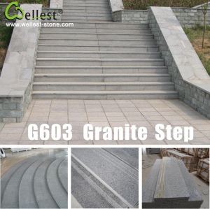 G603 China Rosa Beta Luner Pearl Grey Granite Interior and Exterior Steps/Stairs/Treads