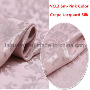 22mm Crepe Jacquard Silk Fabric with Reactive Printing